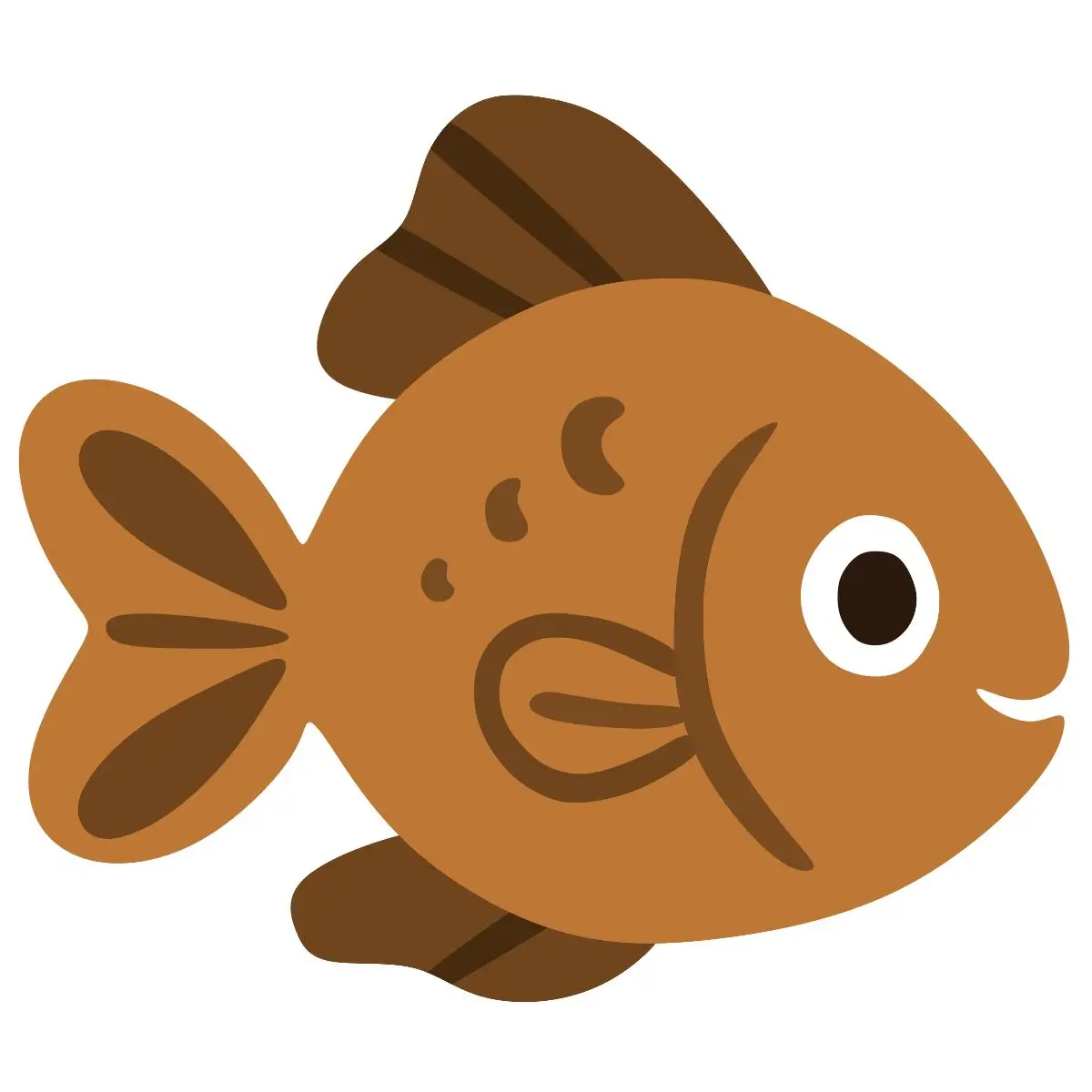 Imagem simples de um peixe laranja