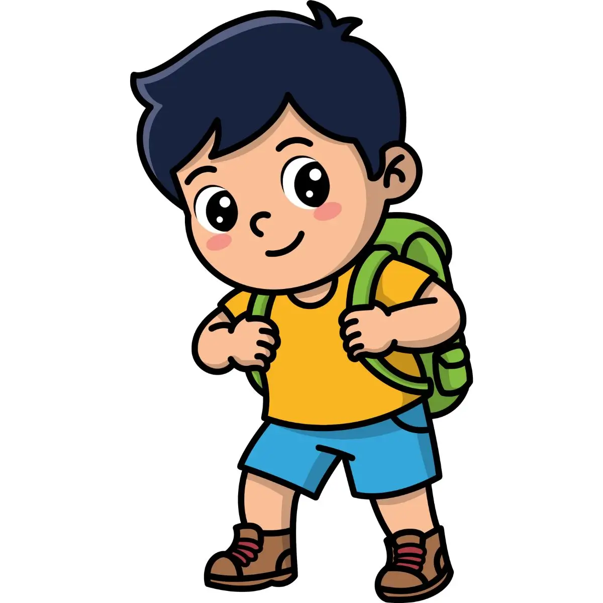 goroto com mochila escolar verde